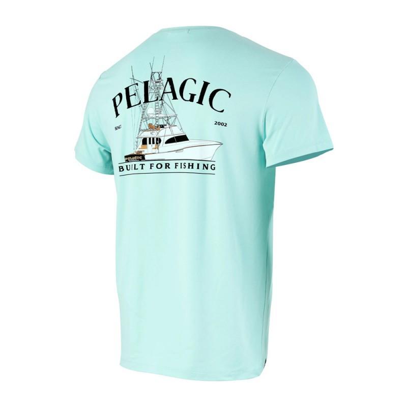 Pelagic Fishing Clothes Printed Short-sleeved Men s Shirt UPF50 + Quick-drying Breathable Round Collar Short Sleeves XXL