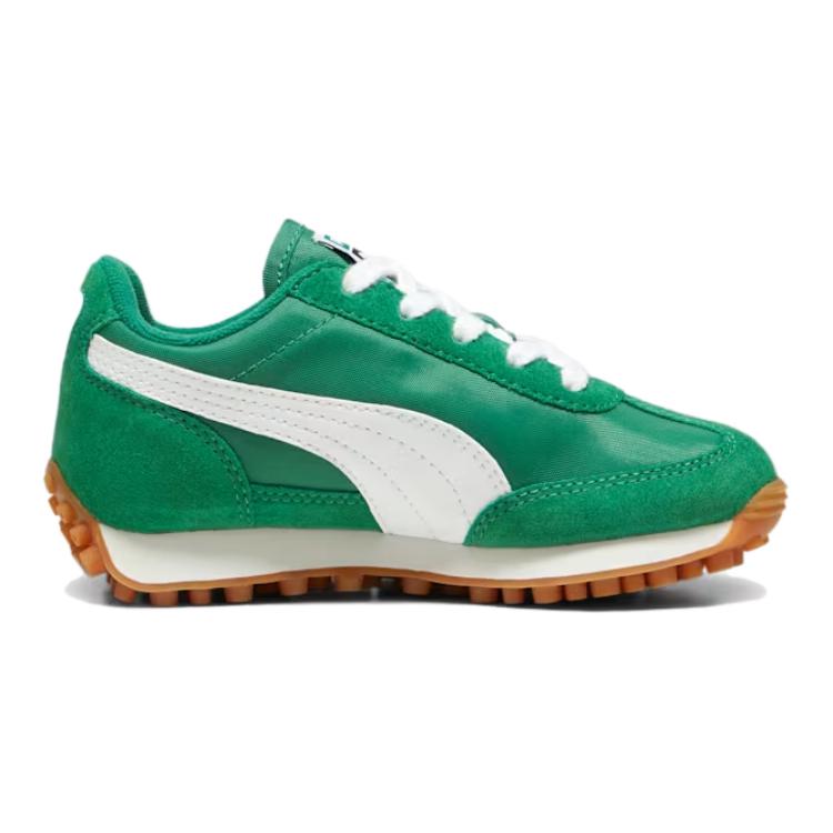 New PUMA Easy Rider Slip Resistant, Abrasion Resistant, Lightweight Low Top Kids' Running Shoes White Green Kids' 399372-03