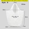 Women'S Fashion Large Capacity Handmade Straw Knitting Tote Bag Summer Travel Beach Shoulder Bags Casual Simple Portable Handbag