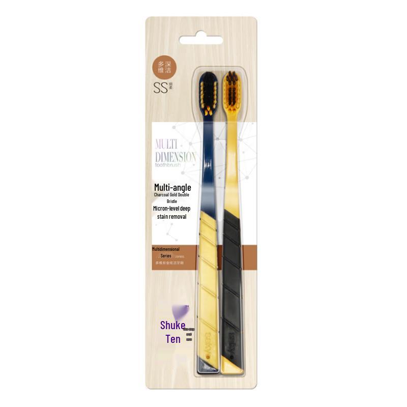 

Shuke Multi-dimensional Charcoal Gold Toothbrush