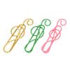 100Pcs Fancy Paperclips Music Note Style Anti Slip Metal Box Packed Cute Paper Clips for Notebook Sc