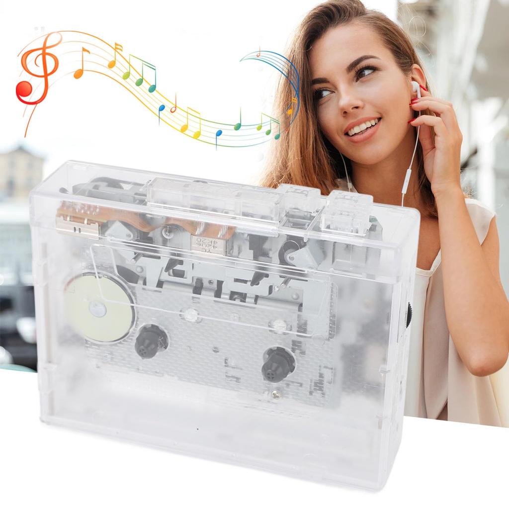 ochun Portable Cassette Player with USB MP3 Auto Reverse for Music Tape Recording and Playback ABS, Converter, Function, Lovers,