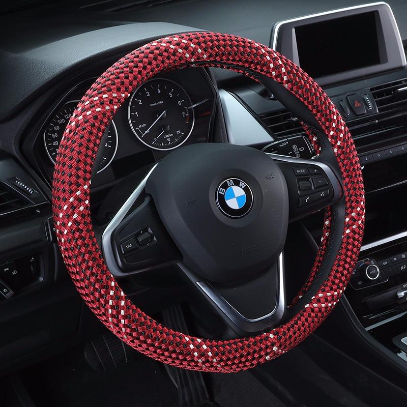 

Кришталевий чохол на кермо з крижаного шовку - Вологопоглинаючий, Універсальний, Всесезонний для чоловіків і жінок Standard