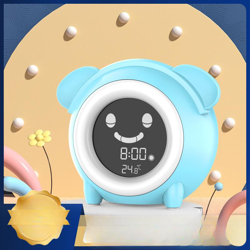 Creative Cartoon Animal Night Light Alarm Clock Multifunctional Children's Student Bedroom Alarm Clock LED Night Light Stand Clock
