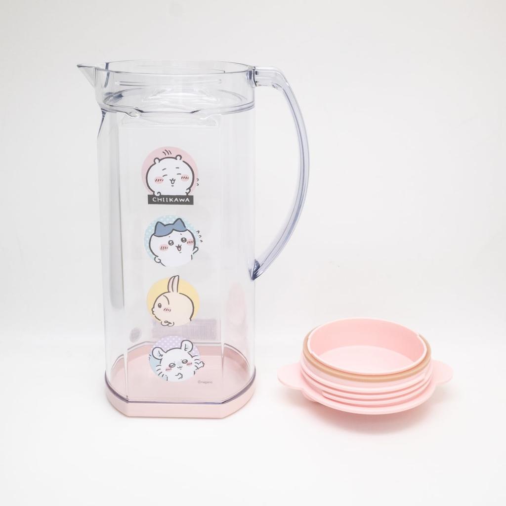 OSK Cold Water Made in CKW26 Pitcher, Vertical/Horizontal, 1.2L, Chiikawa, Jug, Japan, Stain-Resistant, RC-1208