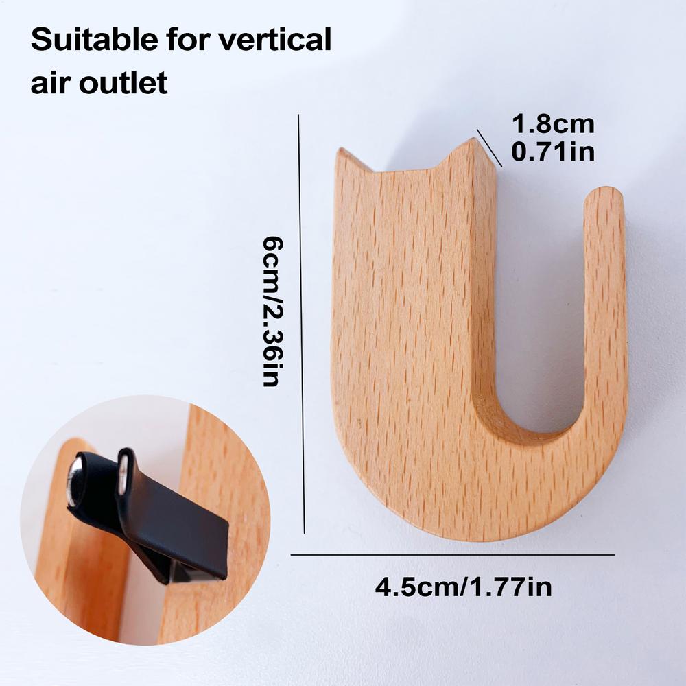 

Car Air Vent Flower Vase Clip Air Vent Glass Propagation Plant Holder Wooden Automotive Aesthetic Interior Decoration For Sedan