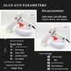 100W Adjustable Temperature Hot Melt Glue Gun for Wood and Craft Projects