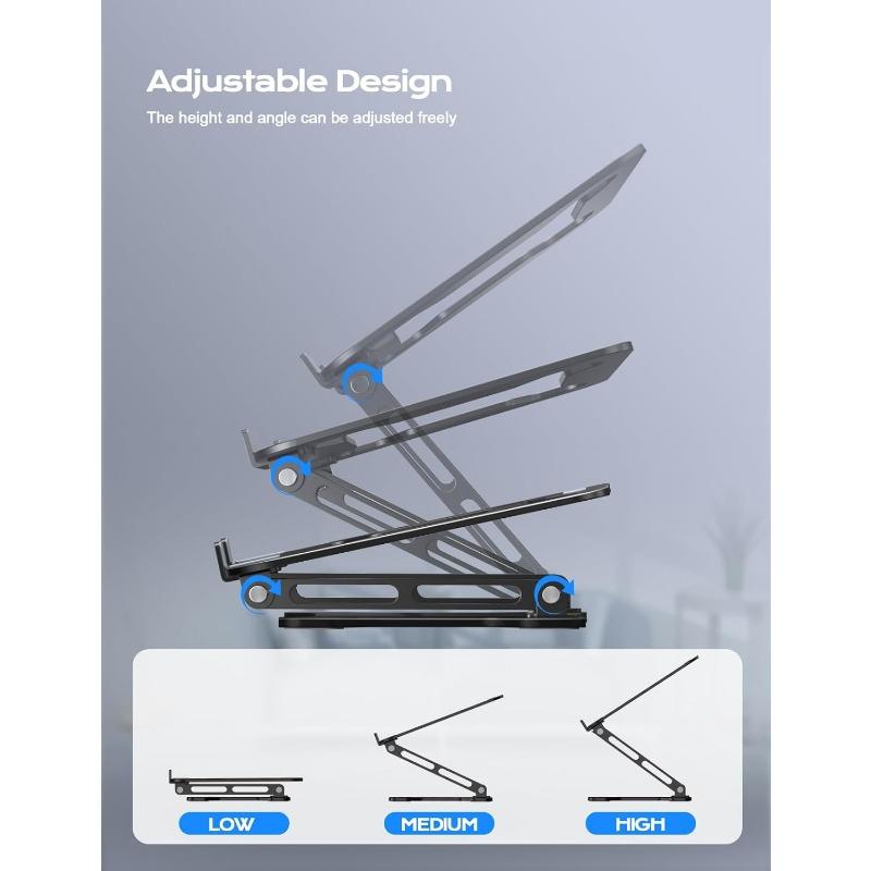 1PC notebook bracket desktop hollow heat dissipation bracket folding lift suspended laptop bracket