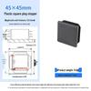 Square Plastic Furniture Tube Plug Foot Pad - Wear-Resistant Protector for Tables, Stools, and Chairs