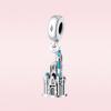 925 Silver Charm Magic Elf Castle Dangle Charm Pengdant Fit Original  Bracelet Women Jewelry Gift