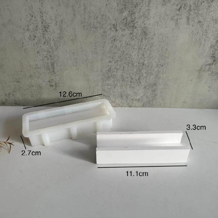 Elongated Silicone Craft Mould 3D Elongated Candle Holder Mould Decorations Tool