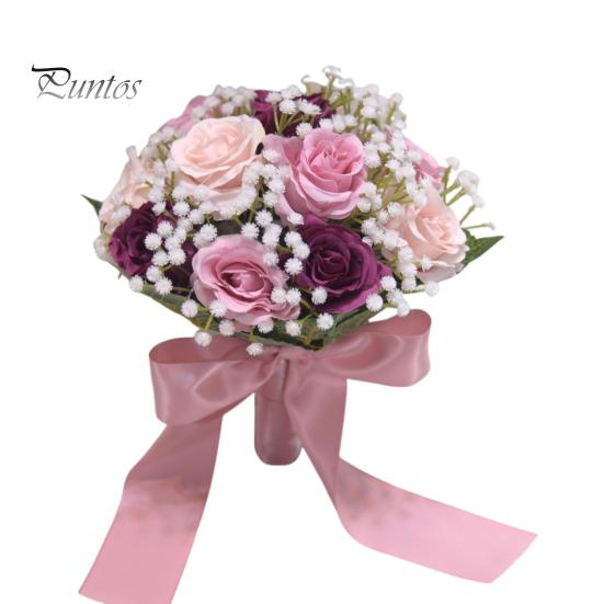 

Свадебный букет на открытом воздухе Свадебный букет для подружки невесты Искусственные розы Цветы для свадебной церемонии Подружки невесты Декор на годовщину C