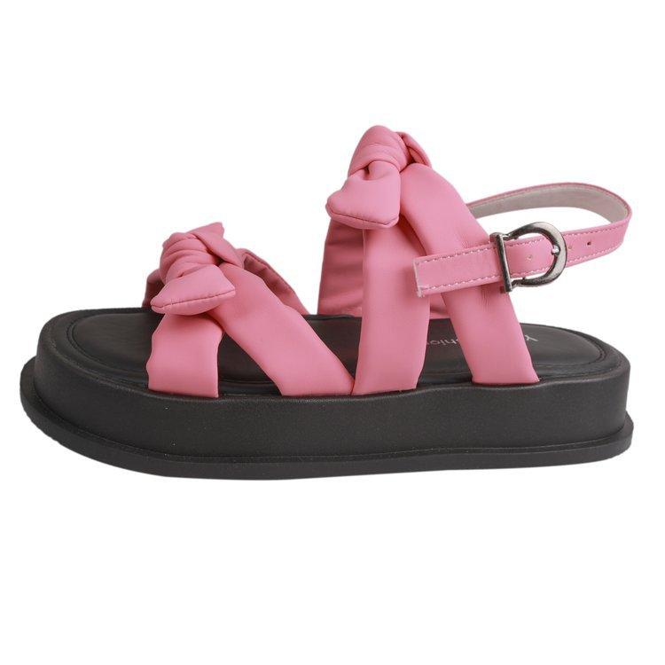 

European and American open-toed 2024 new princess style bow pearl thick heel with sandals square head high heels women s shoes 40 розы красного