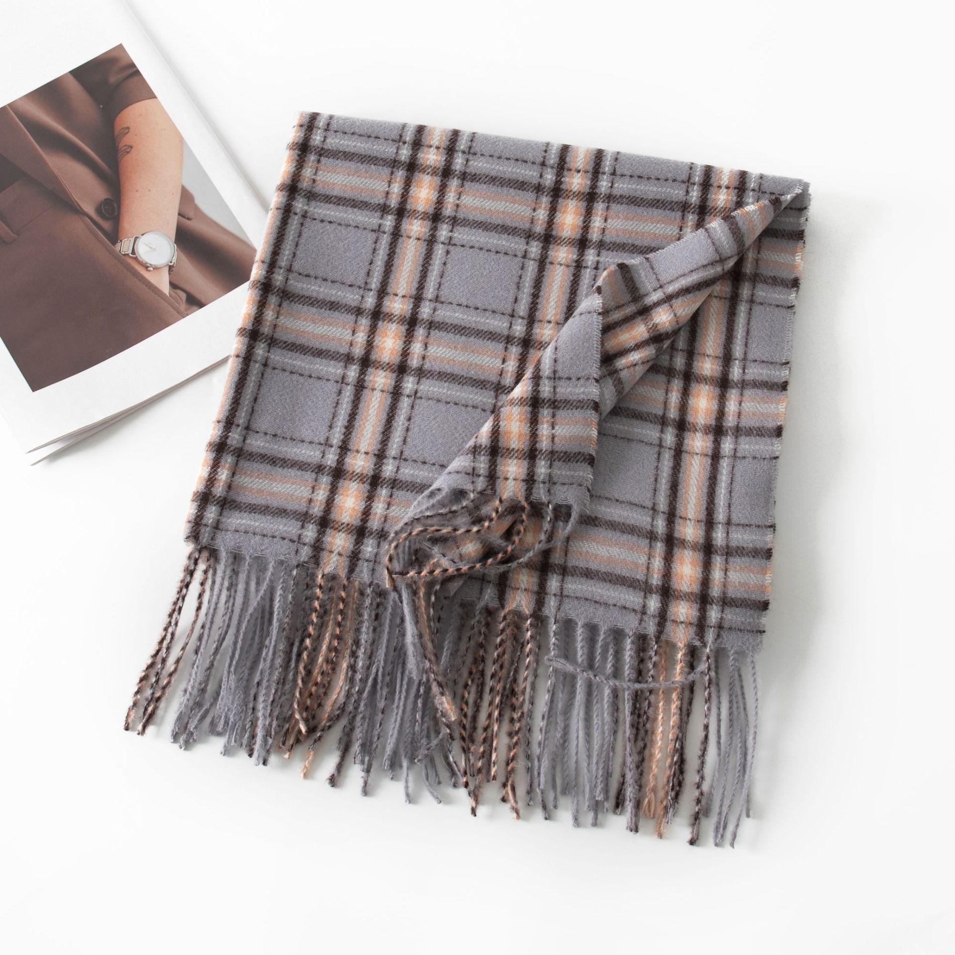 

Клетчатые шарфы мягкие, приятные для кожи, удобные, теплые, шаль, женские высококачественные женские шарфы 65*200cm