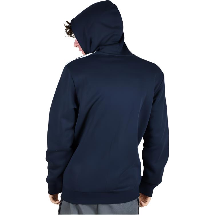 adidas Free Shipping With AdiClub Essentials Fleece 3 Stripes Full Zip Hoodie GK9053