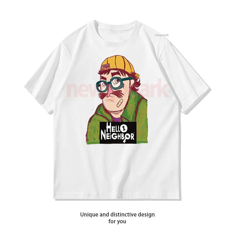 

Retro Cryptic Games Graphic T Shirt Hello Neighbor Theodore Peterson Tshirt Woman Man Casual Cotton Ropa Hombre Camisetas S