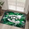Hibernian FC Design Crystal Velvet Carpet Cozy Non?Slip Printed Rug For Bedroom Living Room Entrance