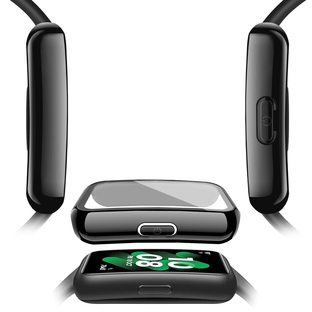 Screen Protect Case for Huawei Band 7 Plastic Hard Case Tempered Film 0.188 Mm Touch Sensitive for Huawei Smartband 7