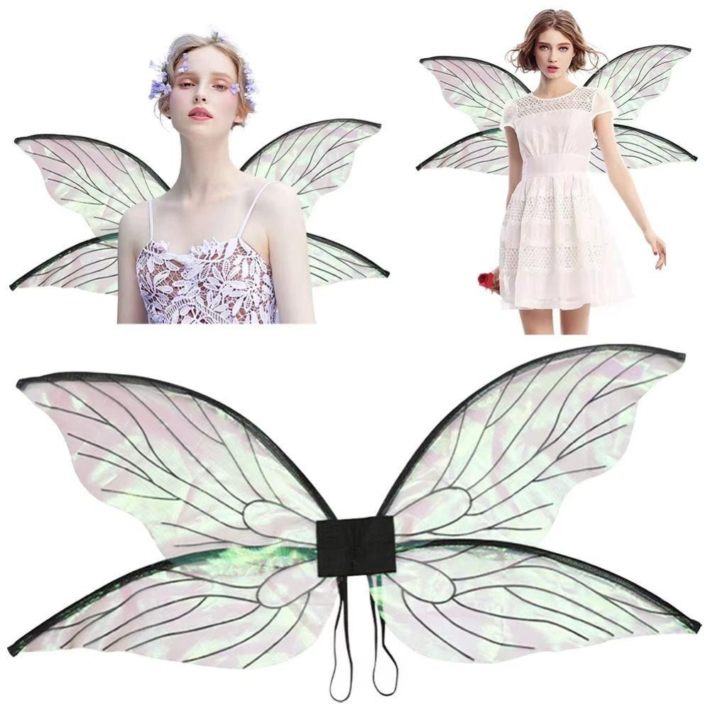 Multicolor Girl Butterfly Wings Cosplay Props Dress-Up Wings Costume  Women Girls Princess