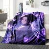 1pc Kochou Shinobu Blanket, Gift, for Men and Women, Soft Blanket, Good for Sofa Bed Couch Travel, Lightweight Flannel Blanket