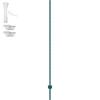 7 Feet Fence Post 10 Pack T-Post Heavy Duty Metal Fence Posts Green