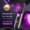 Portable Wireless 2-in-1 Hair Styling Comb - Curl & Straighten with Digital Display, No Damage, Rechargeable.
