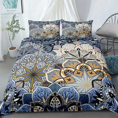 Luxusní Boho Mandala Povlak na Peřinu Bohemian Ložní Soupravy Potah na Přikrývku s Potiskem Mandala Velikost King Dvoulůžková Postel Sada Potahů na Peřinu