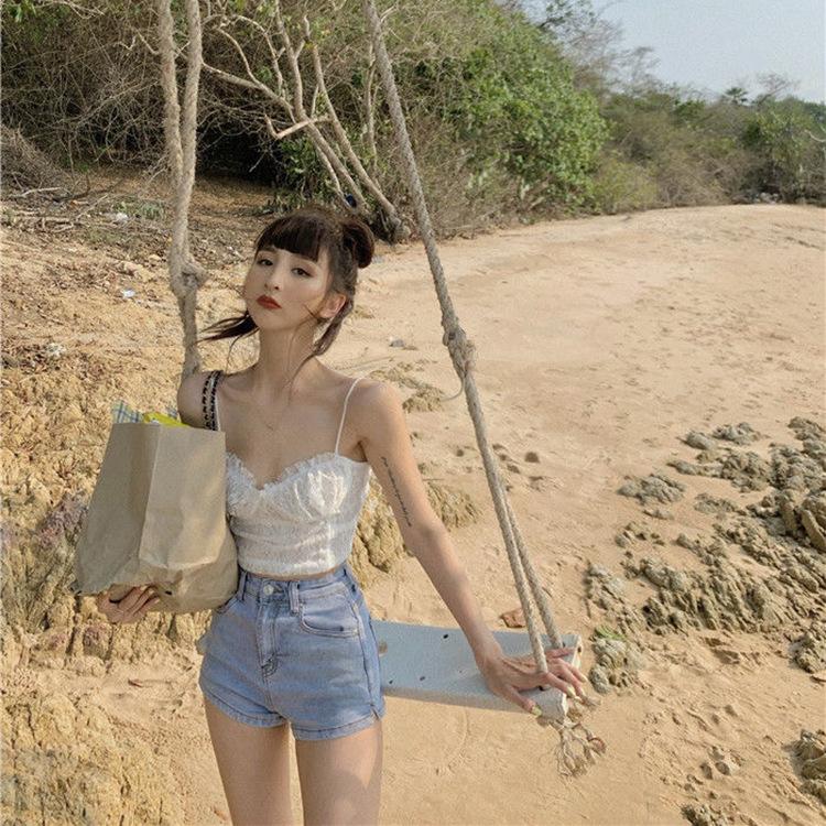 Women's High Waist Denim Shorts 2025 - Summer Stretchy Butt Lifting Hot Pants, Sexy Slimming Short Jeans