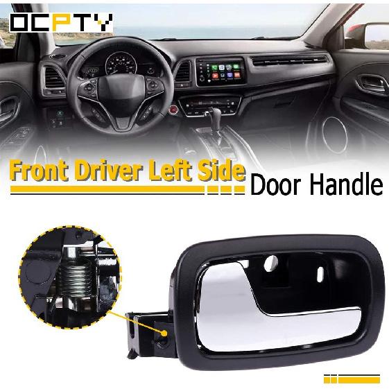 

OCPTY Door Handles Interior Front Driver Left Side Replacement fit 2005-2010 for Cobalt 2007-2010 for Pontiac G5 Ouside Inside Door Handle Black