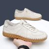 Leren Heren Casual Schoenen Heren Loafers handgemaakt naaien Mocassins Ademend Instappers Italiaanse Rijschoenen heren Chaussure Homme