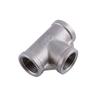Brand New  Tee 3 Way Female Threaded Pipe Fittings Stainless Steel SS 304   (12" 52mm )