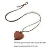Portable Sturdy Wood Heart Pendant Necklace Accessory for Women Who Appreciate Handmade Artistics Fashion Accessories