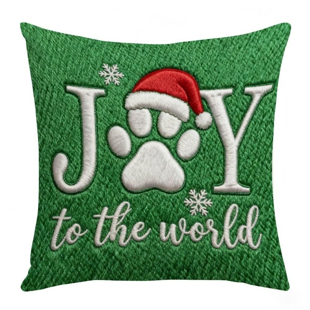 Festive Soft Christmas Pillow Covers 2D Printed Deer Throw Cushion Case Square Plaid Xmas Tree Pillowslip Living Room Decor