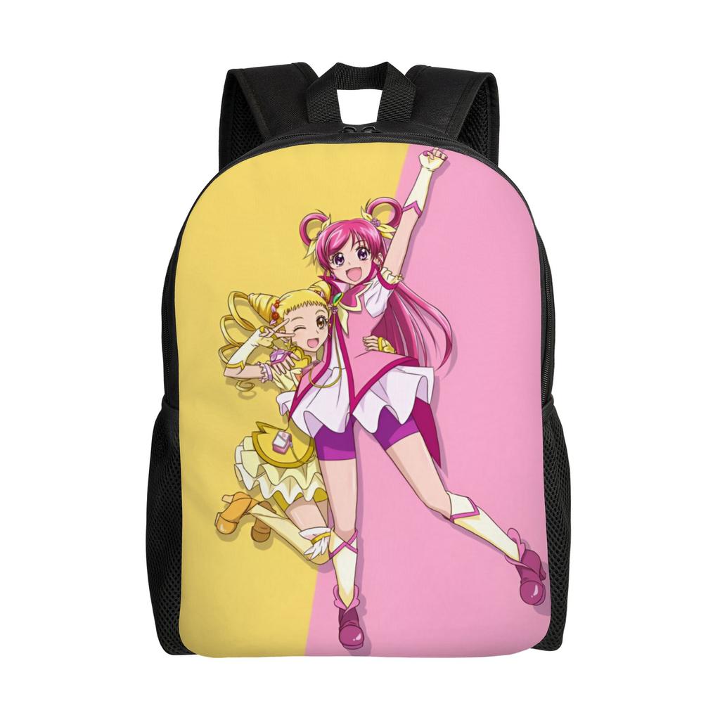 Pretties Anime Cures Backpacks for Men Women Waterproof College School Bishoujo  Bag Printing Bookbag