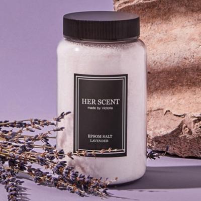 [Hersent Bath Salt] Epsom Salt Natural Bath Salt Peppermint & Eucalyptus, 1.3kg, Lavender