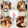 Rose Keychain PU Leather Rose Fashion Purse Accessories Backpack Floral Pendants For Cell Phone Wallet Backpack Tote