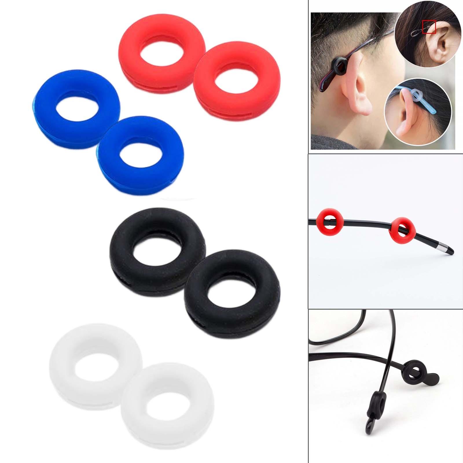 

2x Silicone Glasses Ear Grips Temple Tip Sleeve Retainer Eyeglass Leg Pads for Spectacles Eyewear