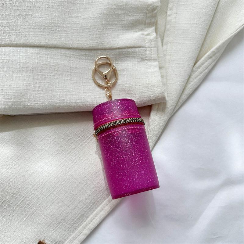 Elegant And Simple Women s Clutch Bag Casual And Fashionable Cylinder Design маджента