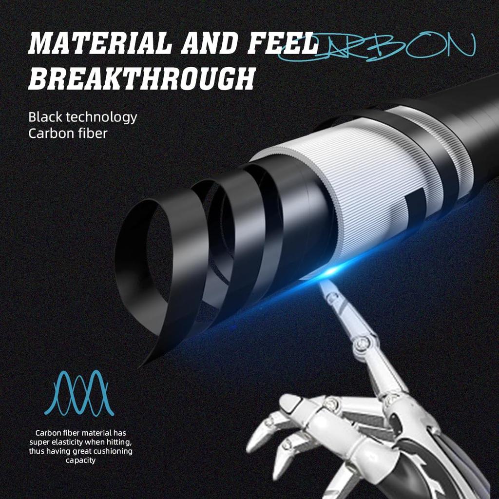 KONLLEN Kohlefaser Pool Queue Vollcarbon Low Deflection Pool Billard Queue mit Spitze Pro Ultra Stick, 58 Zoll, Erwachsener, Technologie, Queue, 12,5 mm (Einfach