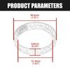 High Temperature Resistant Exhaust Flange Gasket Replacement Crossover Exhaust Seal Gasket Suitable for Motorcycle