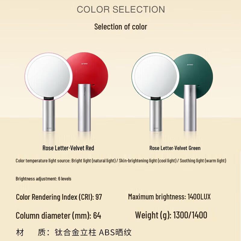 AMIRO Professional Lighted Makeup Mirror CN Plug (adapter Included)