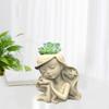 Conch Girl Gypsum Resin Silicone Molds for Making Succulent Plant Flower Pot