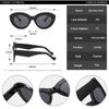 SHAUNA Cat Eye Damenmode Olivgrüne Sonnenbrille Retro Shades UV400 Herren Oval Luxus Sonnenbrille