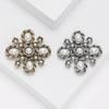 Vintage Pearl Baroque Brooches for Women Unisex Luxury Rhinestone Pins Event Party Fashion Gifts Decoration Clothes Accessories
