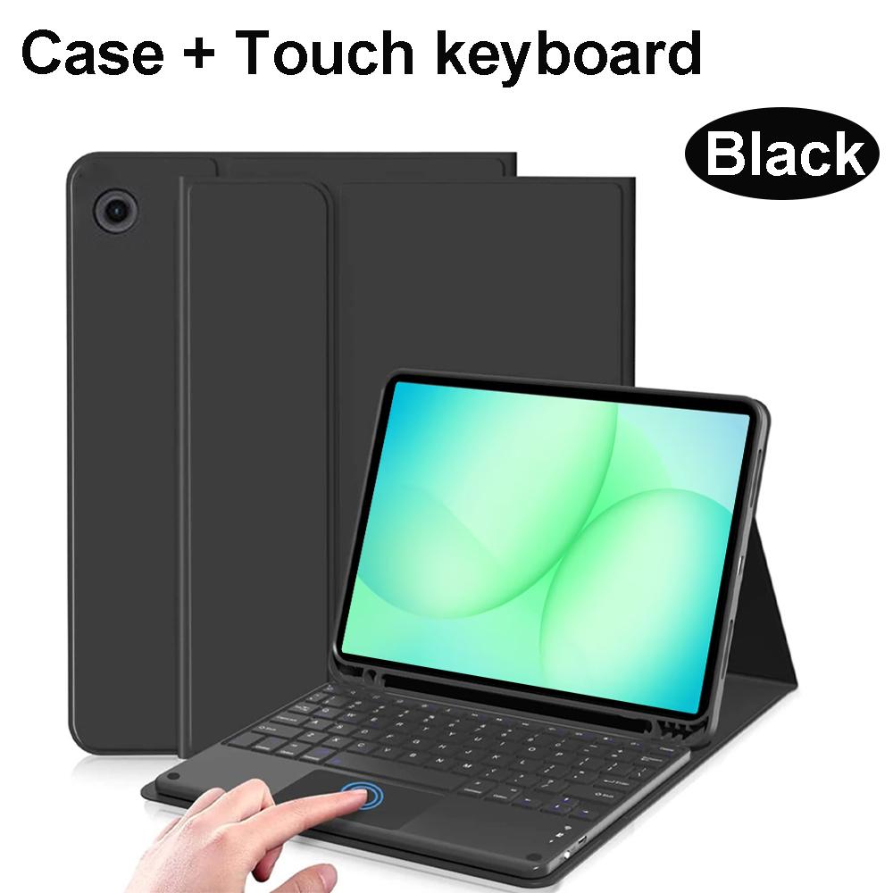 Fodral för Samsung Galaxy Tab A11 Plus 11 tum, Avtagbart Bluetooth-tangentbordsfodral för Samsung Tab A11+ SM-X230/235/236B/310/315