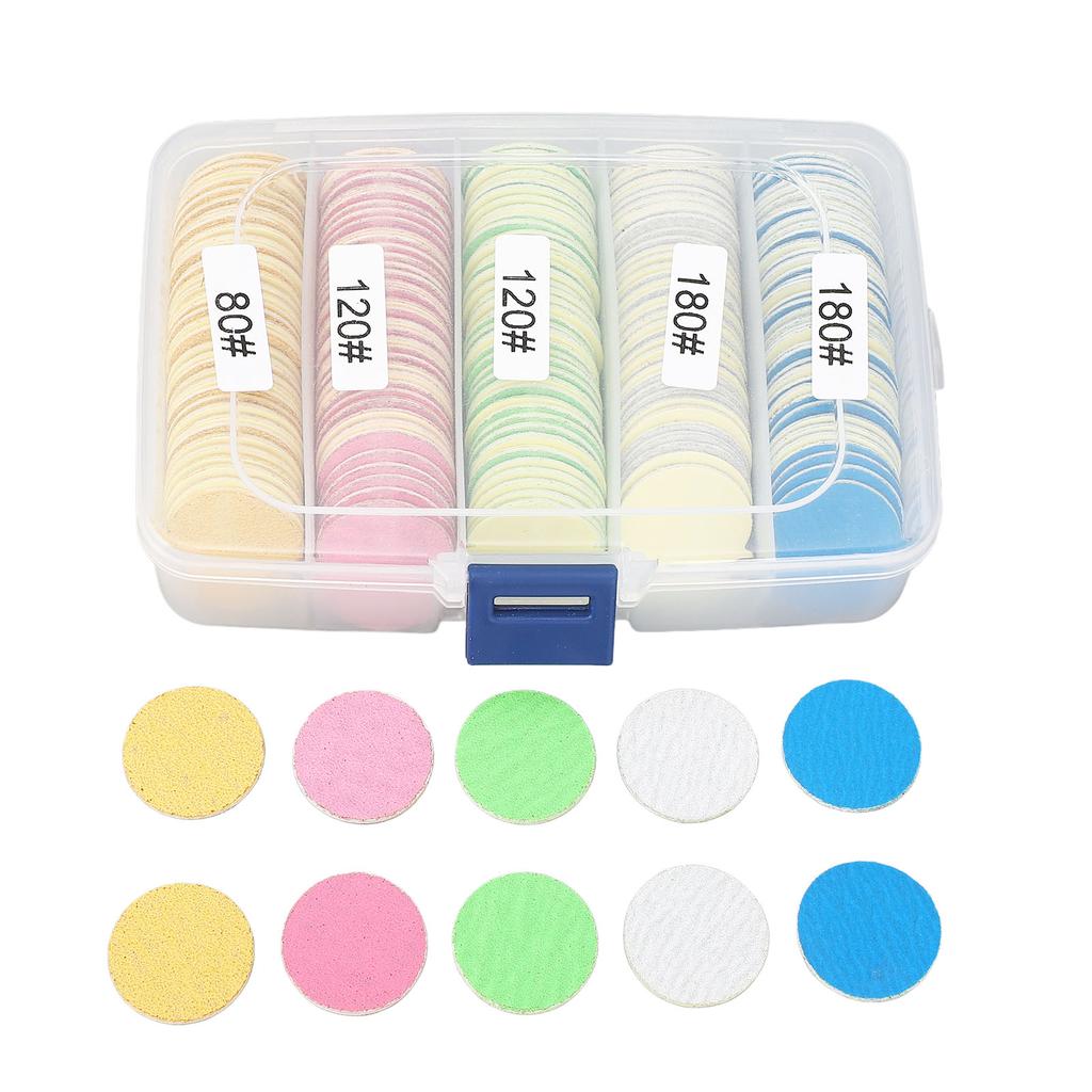 200 Stück Fußfeile Schleifpapier-Scheiben für Hornhautentferner 25mm Wiederverwendbare Auswechselbare Nagelpuffer-Scheiben