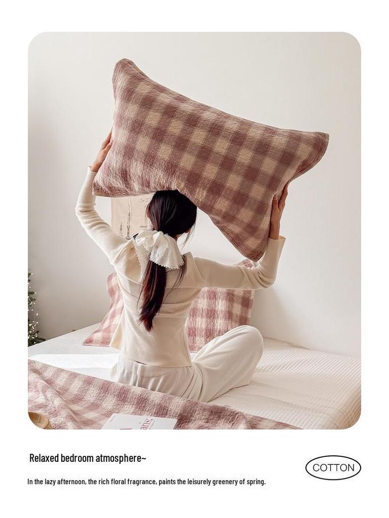 New Soft Pure Cotton Pillow Towel Set - High-Density, Non-Slip, Breathable Adult Covers