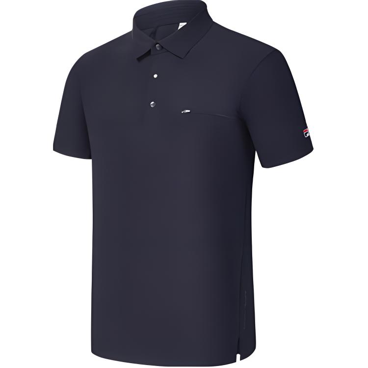 

FILA Solid Color Casual Tennis Comfortable Short Sleeve Polo Shirt Men tops Royal-Blue A11M423132F-NV S