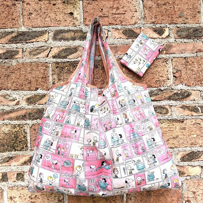 Eco-friendly Foldable Shopping Bag – Japanese & Korean Cartoon Design, Portable and Sturdy