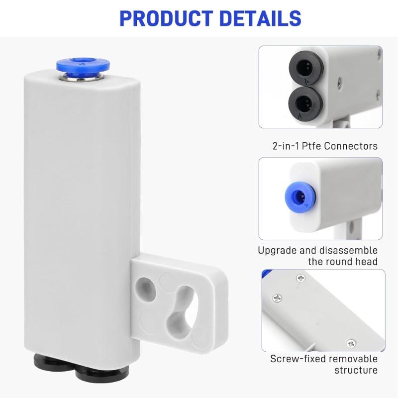 Upgraded Removable PTFE Tube Connectors PTFE Tube Adapter Suitable With X1C X1 P1P P1S P2S H2D H2S H2C 3D Printers